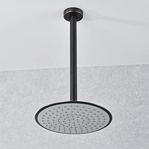 Hanebath 12 Inch Ceiling Mount Shower Arm And Flange, Oil Rubbed Bronze Shower Head Extension Arm #TOP1