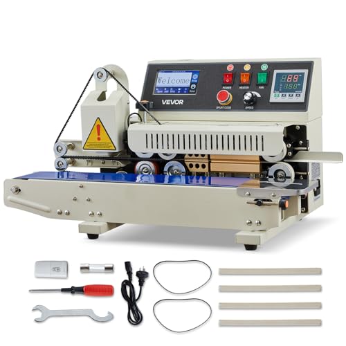 VEVOR Continuous Bag Sealer with Adjustable Settings