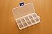 Clear Plastic Jewelry, Craft, Beads, Accessories Multipurpose Organizer with 10 Compartments and Adjustable Dividers-3 Pack