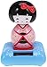 Solar Powered Dancing Toy Japanese Kimono Maiko Ornament Dancing Toy Figures Vehicle Decoration - Pink