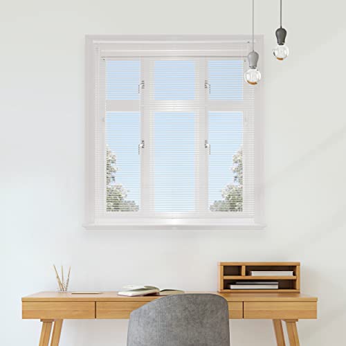 Persiana para Janela com Lâminas Horizontais de PVC 25mm, L 1,40 m x A 1,30 m, Branca