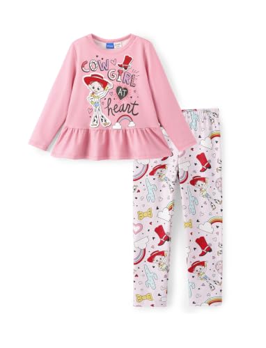 Image of Disney Toddler Girls Clothes Long Sleeve Shirt Leggings 2pcs Outfits Set