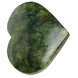 TOBBOMEY Herzförmiger Natürlicher Kristallstein Deko handschmeichler Edles Halbedelstein Ornament für Indoor dekoration Geschenk zu Geburtstag Weihnachten Jubiläum Hauswarming