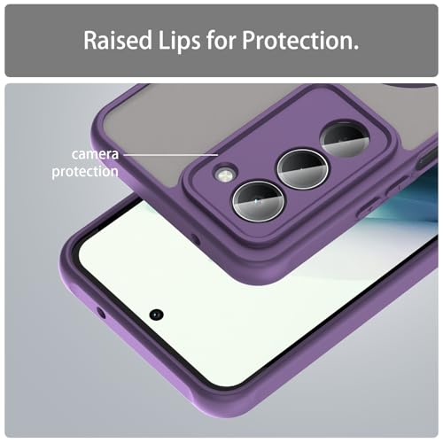 Image of Compatible with REDMI 15 (169mm) Case Cover,Compatible with MagSafe,Anti-Fall,Compatible with Xiaomi Redmi 15 (169mm) 25057RN09E Cell Protective Phone Case Purple