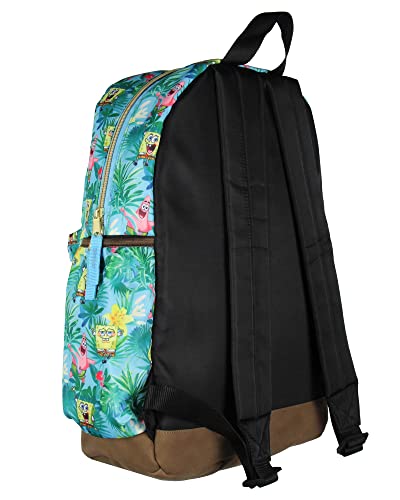 INTIMO SpongeBob SquarePants And Patrick Star Tropical School Travel Backpack With Faux Leather Bottom4