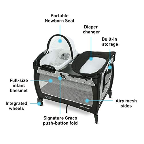 graco pack n play side storage
