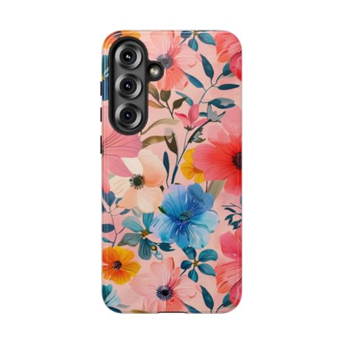 Coque Samsung S25 Plus motif floral rose brillant antichoc