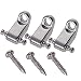 Electric Guitar String Retainers Tree Standard Roller String Guides Pack of 2pcs (3 Pcs Chrome)