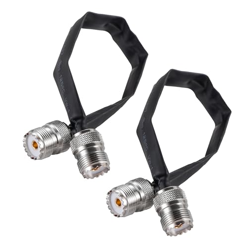 Cable coaxial plano SO239 de 50 ohmios con conectores UHF hembra de alta durabilidad 3