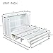 PVWIIK Full Murphy Bed with Storage Drawer,Solid Pine Murphy Foldable Bedframe for Home Office, Studio or Guest Room,Multi-Functional Bed Frame,White