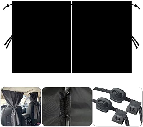 Deux Rideaux De Séparation Pour Voiture  Rideaux De Protection Solaire Et Disolation Thermique Pour Lete 90100 Cm 92396417