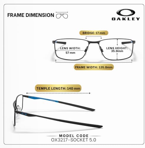 Oakley OX3217 SOCKET 5.0 Rectangle Eyeglasses With Official Eyewear Kit - 4