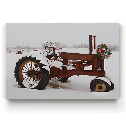 Renditions Gallery Vintage Canvas Prints for Home Decor Antique Tractor
