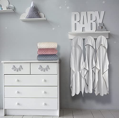 Toalha de Banho com Capuz Laço Bebê Comfort (Branco)