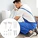BE-TOOL 1 Set Standing Bidets Mounting Screw Kit, Toilet Fixing Set Cover Cap and Extension Plug, Mounting Set for Standing Toilets Standing Bidets and Bathroom Shelves (A)
