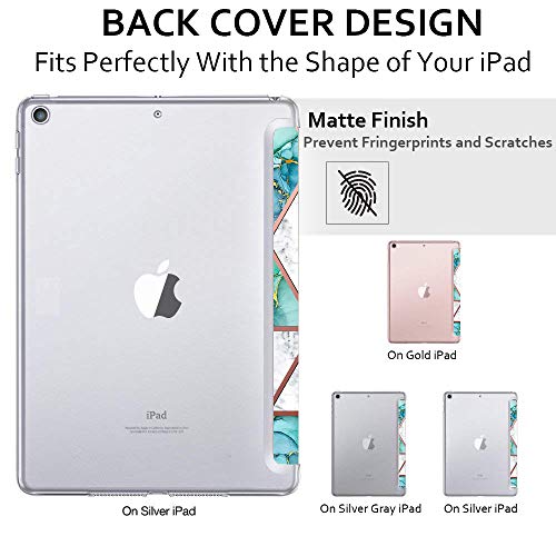 Image of DuraSafe Cases for iPad Pro 12.9 2nd Gen 2017 Cover A1670 MQDC2HN /A MQDD2HN /A MQDA2HN /A A1671 MP6H2HN /A MP6J2HN /A MP6G2HN /A MPL02HN /A MPL12HN /A MPKY2HN /A A1821 MQEF2HN /A MQED2HN /A - Marble Green