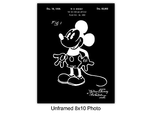 Original Patent Print Set - Vintage Wall Art & Decor - Unique Gift For World Fans - Decoration For Boy, Girl, Child Room Or Nursery - 8X10 Unframed Wall Art Poster #TOP1