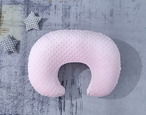 DONOMILO Nursing Pillow and Positioner Breastfeeding and Bottle Feeding, Propping Baby, Tummy Time, Sitting Support for Baby Boy Baby Girl, with Removable Dots Cover (Blushing Bride) - Thumbnail 7