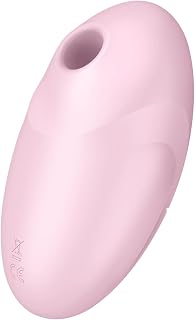 Satisfyer 'Vulva Lover 3', 11 cm, succionador de clítoris, vibrador de ondas de presión, 2 en 1 ondas de presión y vibración, color:rosado