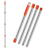 feiquan 4-Section 2.5-to-5 Foot Spin Mop Replacement Head Handle for EasyWring Mop Refills Compatibl