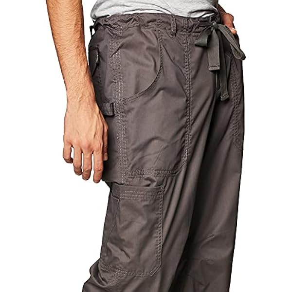 KOI James - Pantaloni elastici da uomo con cerniera e coulisse in vita