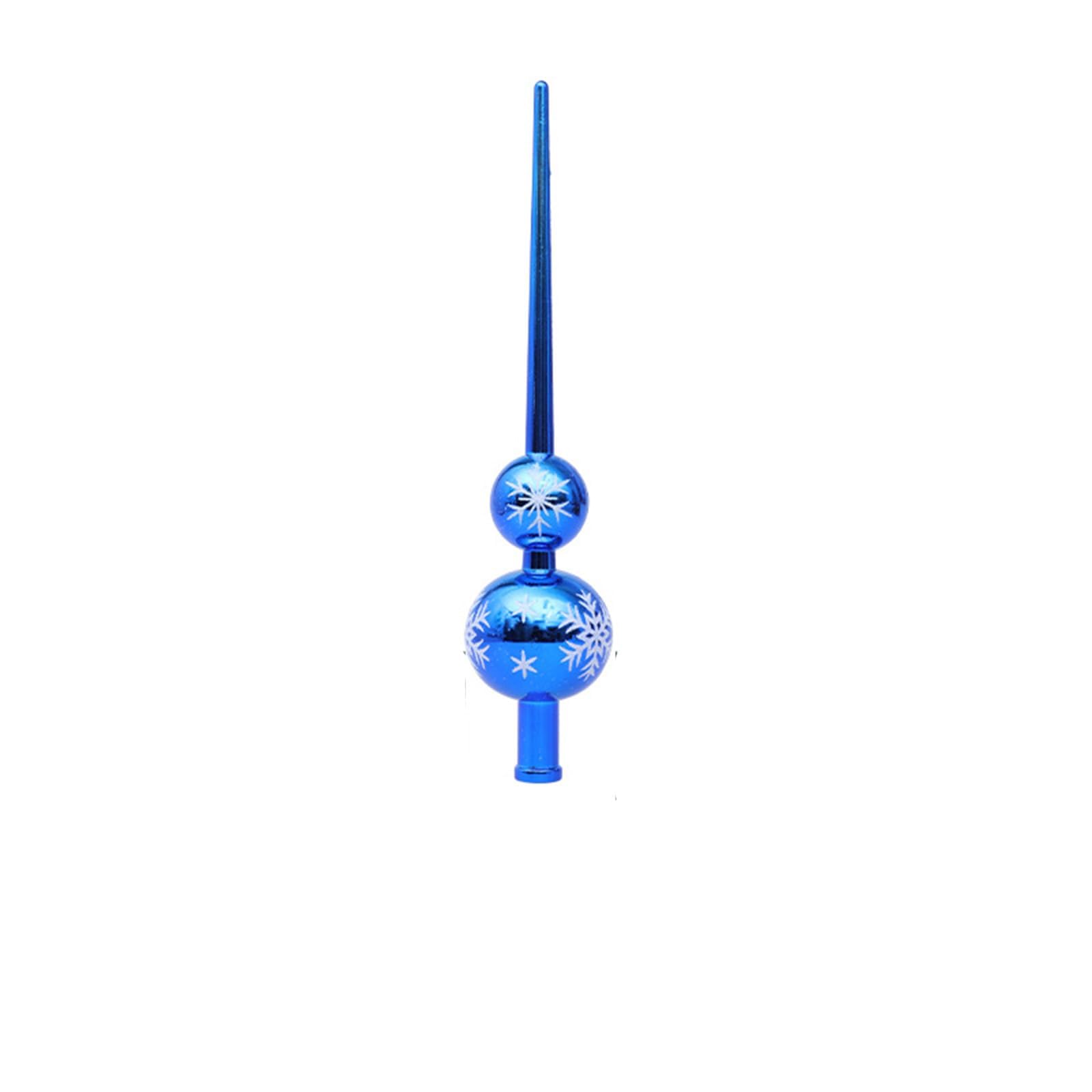 Gourd Design Christmas Tree Topper, Reusable Lightweight Christmas Treetop Ornaments Easy to Use for Christmas Events (Blue)