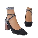 Fonction et style : classique Mary Janes avec talon moyen | Chaussures basses Mary Jane intemporelles avec un talon féminin et mi-haut. La barrette à lanières caractéristique vous donne un charme rétro incomparable. Parfait comme escarpins ou escarpins élégants pour de nombreux looks.