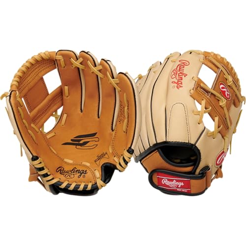 Rawlings Sure Catch T-Ball & Youth Baseball Glove 10.5" Tan