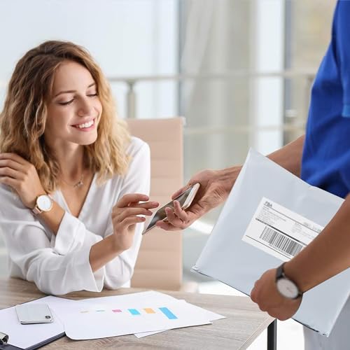 huruirui 50x65cm/20Stück Groß Versandtaschen Plastik Versandbeutel Blickdicht Selbstklebend Versandtaschen Warensendung Versandtüten für Kleidung Logistikverpackungen Transport Schuhbeutel