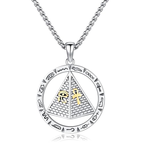 Collier viking en argent 925 pendentif boussole celtique pour homme