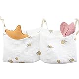 Pzuryhg Crib Pocket Organizer, Cartoon Diaper Organizer With Double Pockets, Portable Diaper Bag, Cute High Chair, Beach Desk Storage Container, 12x8 Inches, Pink, 1 Pack, Easy To Clean - Image 1