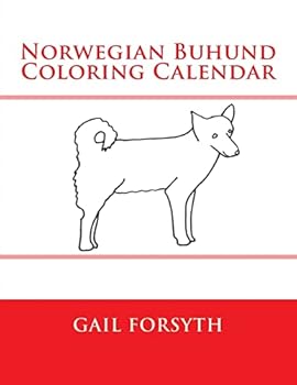 Paperback Norwegian Buhund Coloring Calendar Book