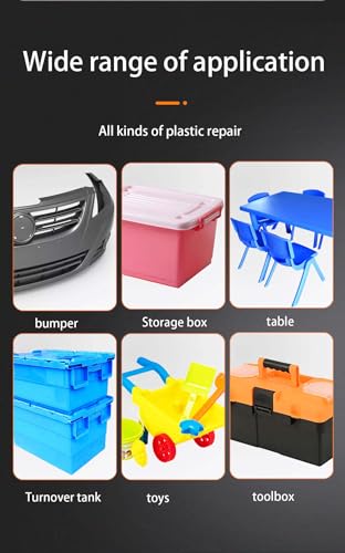 Wrdlosy 2 peças de soldadores de plástico, 1200 peças de grampo, 40 peças, kit de soldagem de plásti