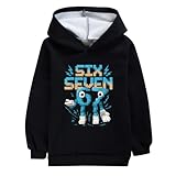 Genérico Sudadera 67 Six Seven Niña Niño, Meme Divertido Italiano Brainrot Sudadera con Capucha, Estilo Hip Hop Streetwear Y2K, Sudadera Gaming para Niños y Adolescentes