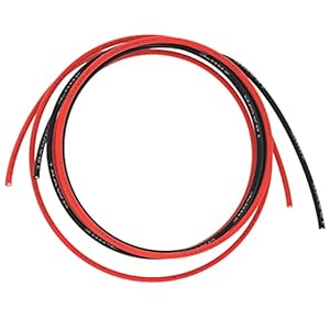 BNTECHGO 18 Gauge Silicone Wire 5 ft red and 5 ft Black Flexible 18 AWG Stranded Tinned Copper Wire