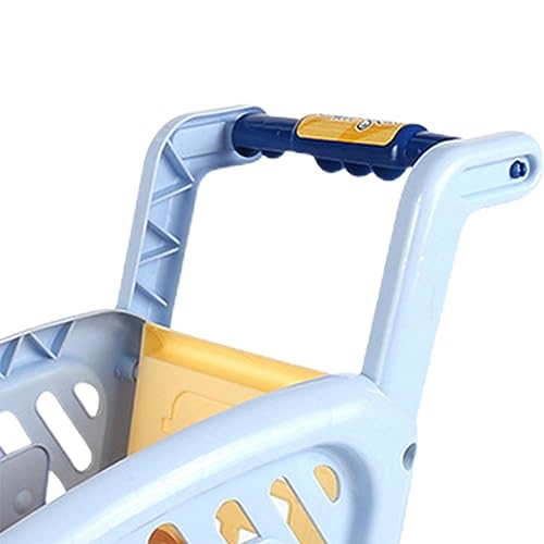 Garende Carrinho de Compras Interativo para Crianças, Azul