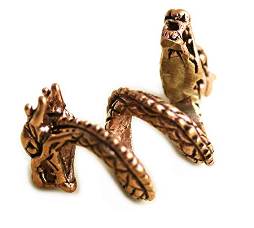 Anillos de bronce nórdico vikingo de estilo Dwarven Dreadlock para hombres 3