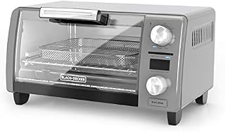 BLACK+DECKER TOD1775G Crisp ‘N Bake Air Fry Digital Toaster Oven, 9" Pizza or