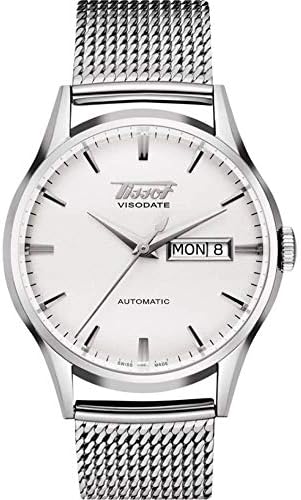 Tissot unisex-adult Viso Date Stainless Steel Dress Watch Grey T0194301103100