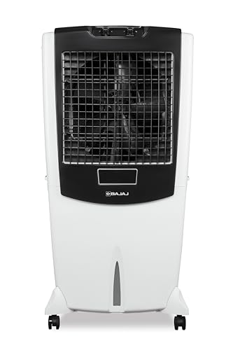 Bajaj DMH 115L Desert Air Cooler for Home|For Larger Room|Anti-Bacterial Honeycomb Cooling Pads|Inverter Compatible|Ice Chamber|90-Ft Air Throw|3-Speed|3 Year Comprehensive Product Warranty|White