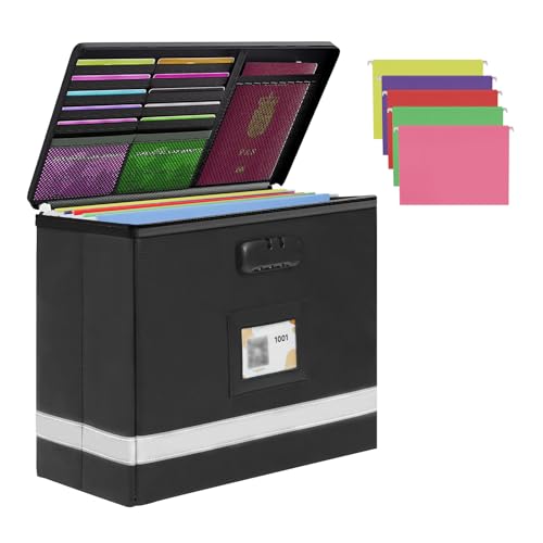 Tidytech Next of Kin Box with 5 A4 Folders & Lock