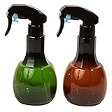 Beavorty 2 Stück 550 Ml Sprühflasche mit Feinem Nebel Haarspraygerät aus Kunststoff für Friseur und Garten Handlicher Sprühkopf Nachfüllbar