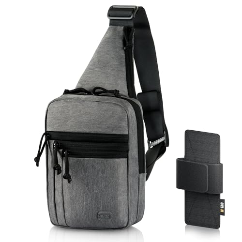 M-Tac Sling Bag EDC Tactical Crossbody Chest Pack Grey