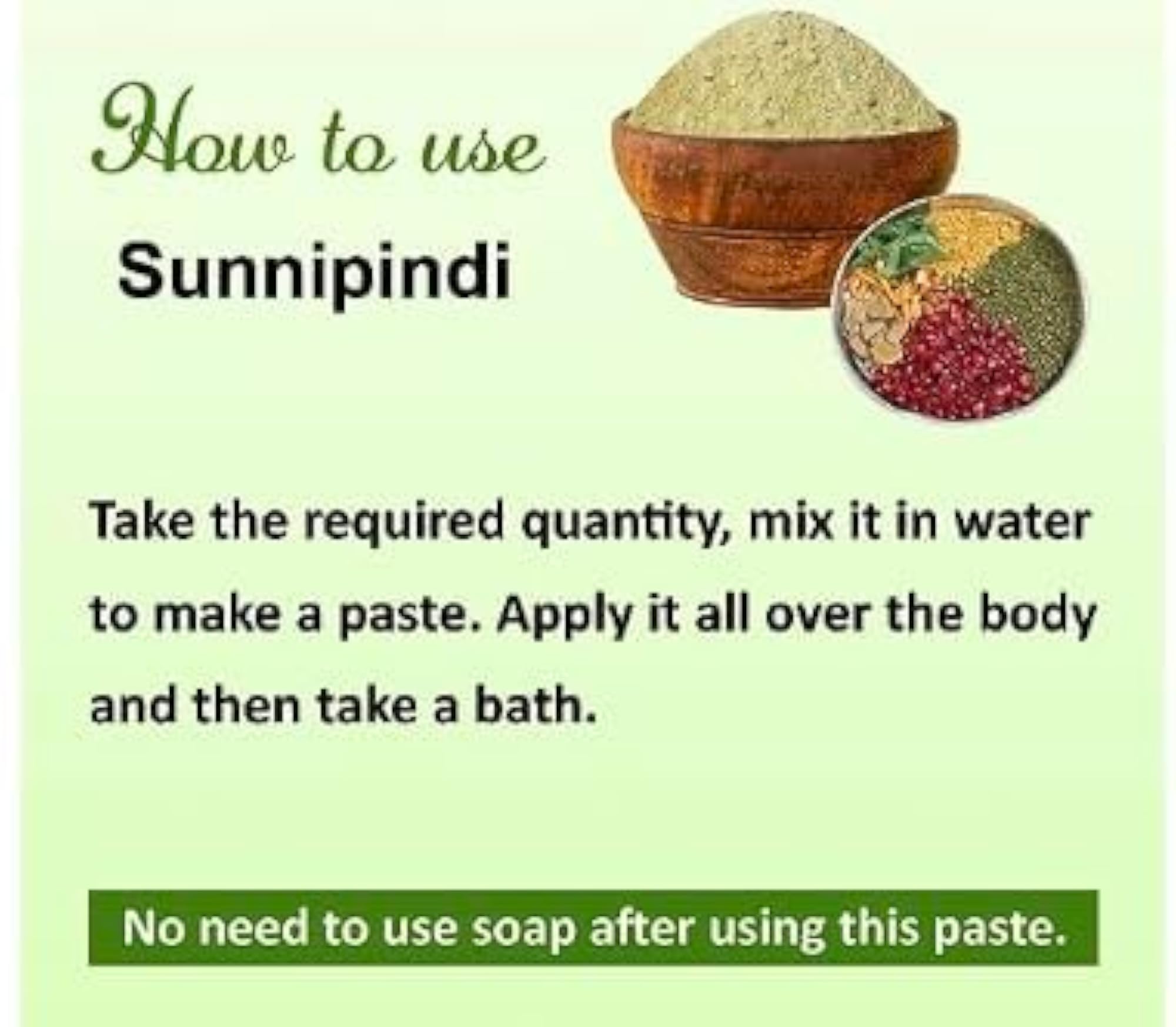 Sunnipindi Herbal Bath Powder Ubtan Body Scrub, 1000g