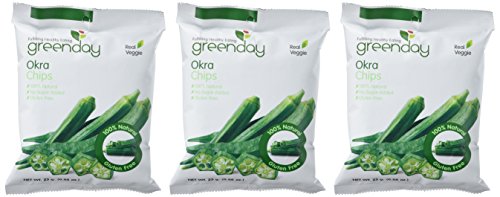 Green Day Real Vegetable Net 100% Natural Okra Chips Snack, 25 Gram (Pack Of 3) #TOP2