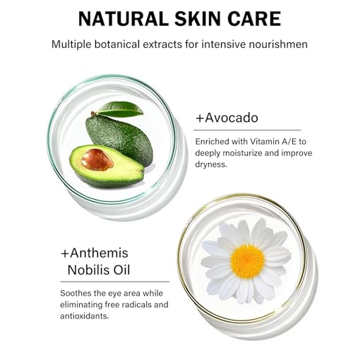 Hxlybd Avocado Retinol Eye Cream For Dark Circles Treatment,Under Eye Cream For Aging And Dryness,Moisturizing And Firming,Reduce Wrinkles Fine Lines,Non-Greasy Suitable For All Skin Types thumb #3