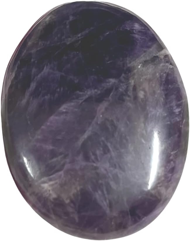 GEMSCITE Wholesalegemshop - Piedra de palma tallada, piedra de palma de bolsillo, curación de reiki y rejilla de cristal para equilibrio natural de