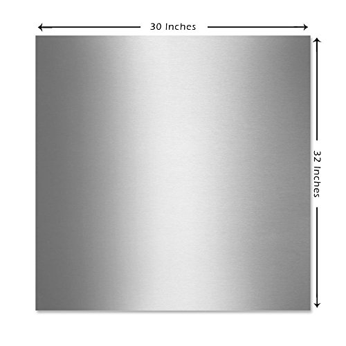 Kobe Ssp30 30-Inch Stainless Steel Backsplash Panel & Broan-Nutone 413004 Non-Ducted Ductless Range Hood With Lights Exhaust Fan For Under Cabinet, 30-Inch, Stainless Steel #TOP2