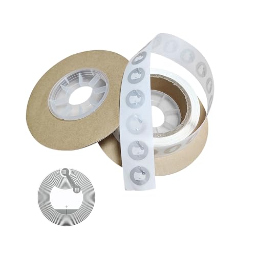 NFC Tag 100 Pcs NFC Tags Sticker Rewritable NTAG215 Chip 504 Bytes Memory for Most NFC-Enabled Devices and Smartphones