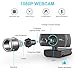 Unzano 1080P Webcam, HD Web Camera with Microphone,USB Camera for Computer/Desktop/Laptop/PC, Manual Focus&100-degree FOV, Conferencing and Video Calling for Zoom/Skype/Teams, Black, (GF-HD-1080-AK)